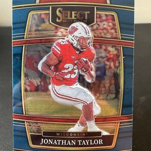 2022 Jonathan Taylor Blue Panini Select Card #95 Indianapolis Colts